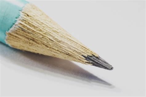 Premium Photo Close Up Of Pencil Over White Background