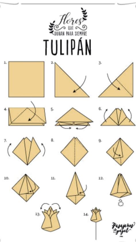 Origami De Flor 💋 🌸🌹🌷 Instructivo De Manualidades Instrucciones De