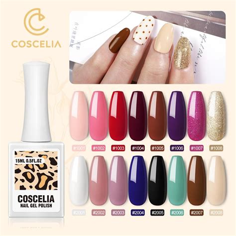 COSCELIA 15 Ml Nagel Gel Nagellack Zum Einweichen UV LED Gel Lack Und