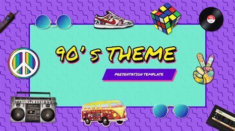 Free 90s Theme PowerPoint Template And Google Slides Theme