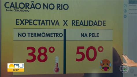 Vídeo Temperatura No Rio Deve Bater 38°c Mas Sensação Térmica Chega