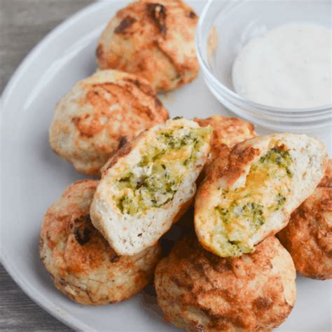 Keto Broccoli Cheddar Chicken Poppers - Air Fryer Recipe - For Frying ...