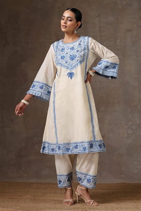 Wazir C A Line Kurta And Salwar Set Women Kurta Sets Straight Kurta