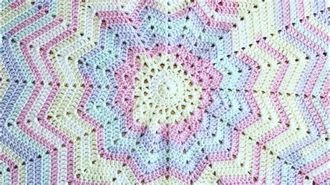 Easy Crochet Point Star Baby Blanket Security Blanket Youtube