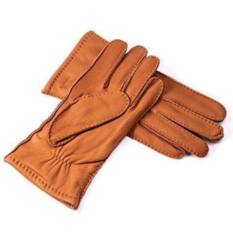 Yiseven Men S Cashmere Lined Deerskin Leather Gloves Best Offer