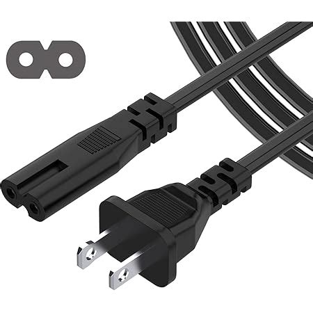 Amazon XFXMTJJ Replacement Cable 5ft 2 Prong AC Power Cord