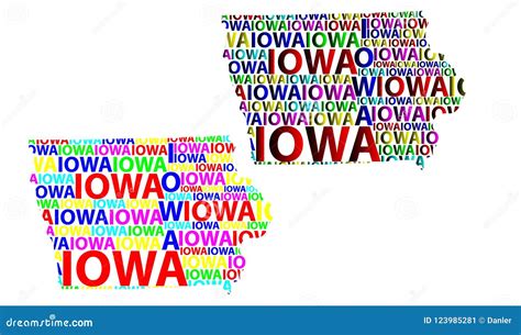 Mapa De Iowa Ejemplo Del Vector Ilustraci N Del Vector Ilustraci N