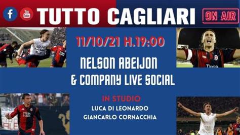 LIVE TC Nelson Abeijon Ospite Della Redazione Di TuttoCagliari Net