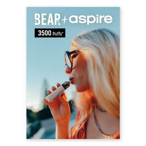 A3 Poster Bear Aspire R1 Eco Vape Wholesale