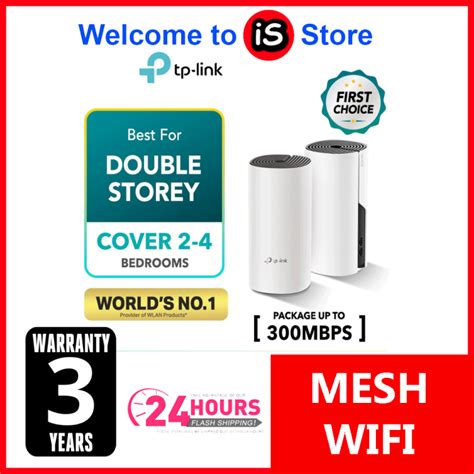 TP Link Deco M4 HC4 AC1200 Gigabit Mesh WiFi Router System Support