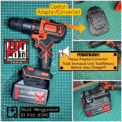 Jual Adapterconverter Baterai Lxt 18v Makita Blackdecker 1820v