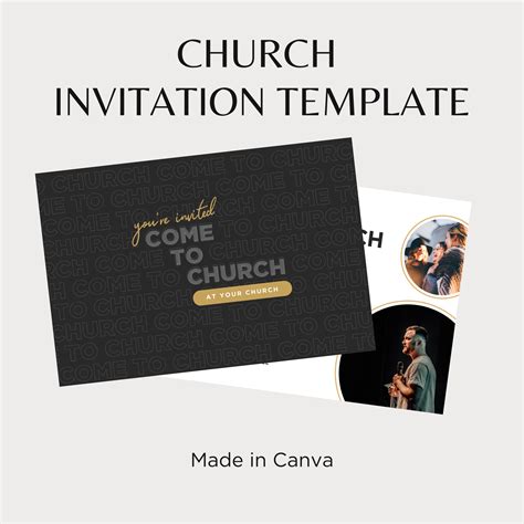 Church Postcard Invitation Template Come To Church Invitation Church