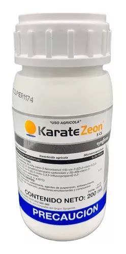 Karate Zeon 5 Cs Insecticid Lambda Cyalotrina 200 Ml Envío gratis