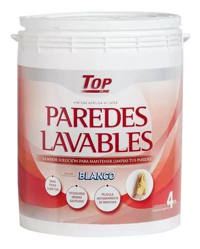 Pintura Latex Lavable Interior Exterior Litros Colores Color Blanco