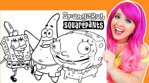 Cute Baby Spongebob And Patrick Coloring Pages