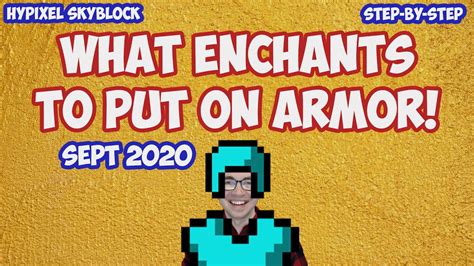 How To Enchant Armor Hypixel Skyblock Guide 2020 Youtube