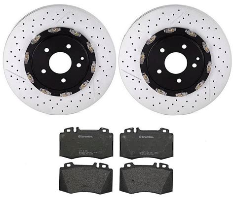 Mercedes Brakes Kit Brembo Pads And Rotors Front 340mm Low Met