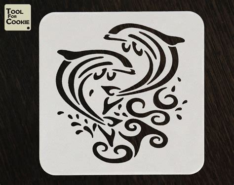 Dolphin stencil Animal Stencil Fish Stencil Custom Stencil | Etsy