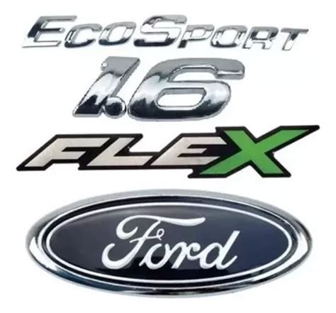 Emblema Letreiro Ecosport Flex Logo Tampa Mala Kit P S