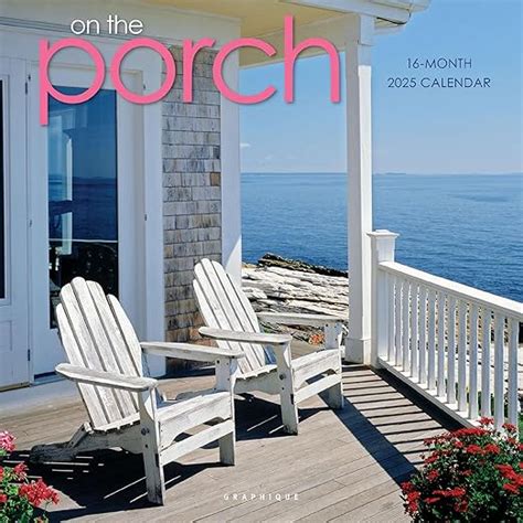 Amazon Graphique Calendario De Pared 2025 On The Porch 12 X 12