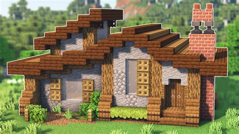 Minecraft Rustic House Tutorial Youtube