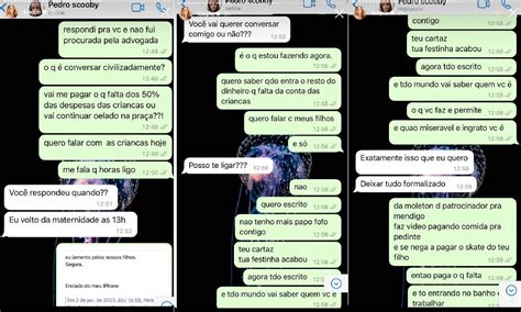 Luana Piovani expõe briga no WhatsApp Pedro Scooby