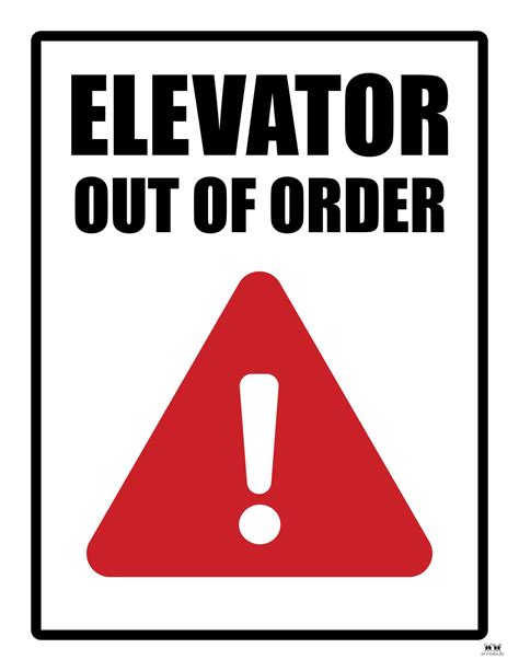 Out Of Order Signs Free Printable Signs Printabulls