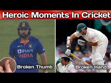 Top Heroic Moments In Cricket Rohit Sharma Graeme Smith Tim