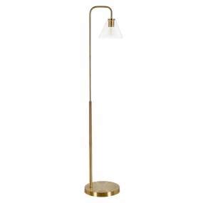 Henderson Blackened Bronze Arc Floor Lamp With White Milk Glass Shade