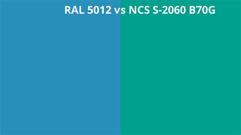 Ral 5012 Vs Ncs S 2060 B70g Ral Colour Chart Uk