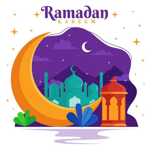 Ramadan Kareem Flat Concept 6120778 Vector Art At Vecteezy