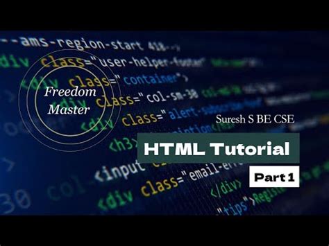 Html Tutorial Part In Tamil For Web Development Learn The Basics