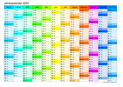 Kalender 2024 Zum Ausdrucken