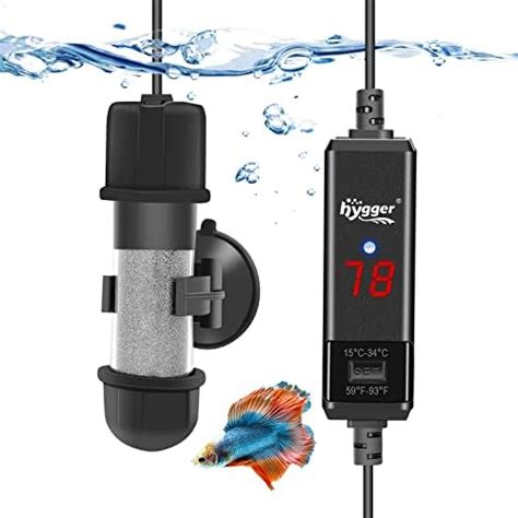 Amazon Hygger Small Aquarium Betta Heater Submersible Fish Tank