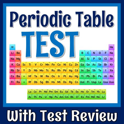 Elements And The Periodic Table Test Flying Colors Science