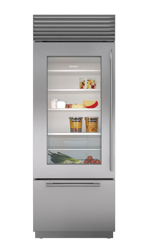 Sub Zero 30 Classic Over And Under Refrigeratorfreezer With Glass