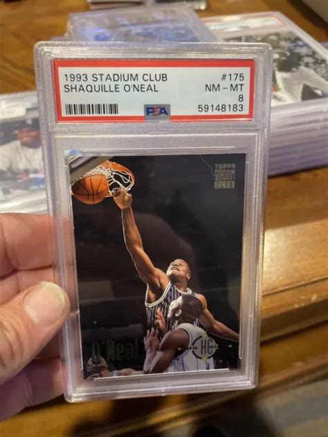 Topps Stadium Club Shaquille O Neal Orlando Magic Hof Psa