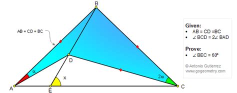 Geometry Problem 43 Angle Triangle 60 Degrees