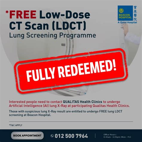 Low Dose Ct Scan LDCT Beacon Hospital Malaysia