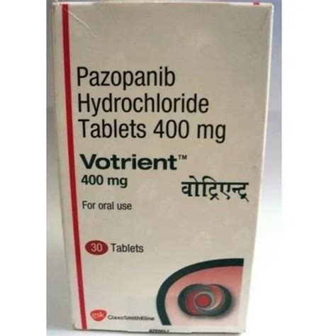 Pazopanib Hydrochloride Tablet 400 Mg Packaging Type Box At Rs 16000