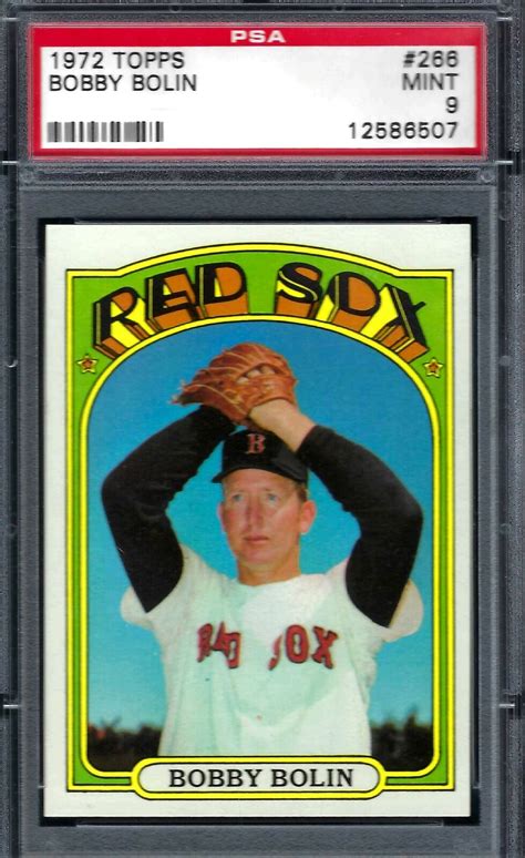 Topps Psa Bobby Bolin Red Sox Set Break Ebay