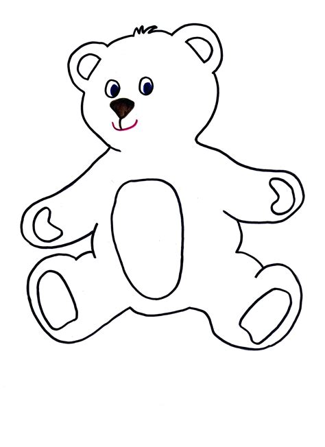 Teddy Bear Outline Free Download Best Teddy Bear Outline On