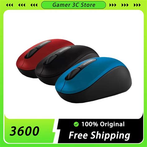Беспроводная Bluetooth-мышь Microsoft 3600, портативная легкая мышь для ...