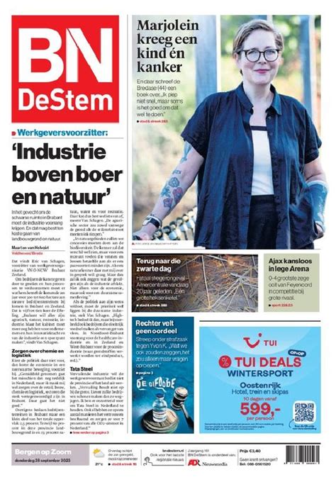 BN De Stem Proefabonnement Krant Digitaal 8 Weken Voor 4