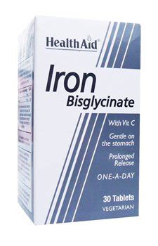 Health Aid Iron Bisglycinate Healthstuff Co Uk