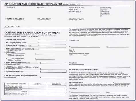 Free Aia Billing Template