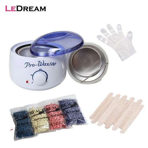 Brazilian Epilator Wax Heater Pot Wax Machine Kit Waxing Depilatory Cream Bean Bikini Hair