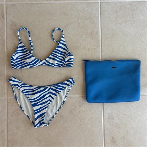 Triangl Bikini MAIA ZEBRA SPLASH Scoop Bikini Set Depop