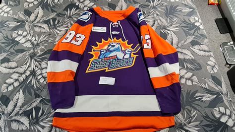 Game Worn Solar Bears Jersey, Cam Neely NHL Starter Authentic