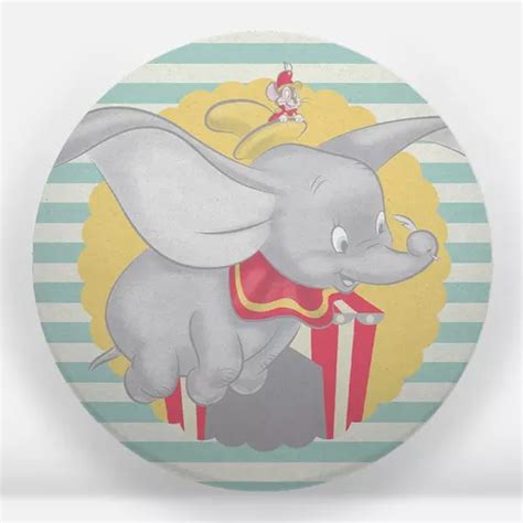 Painel De Festa Redondo Tecido 1 50x1 50 Disney Licenciado Cor Dumbo 03